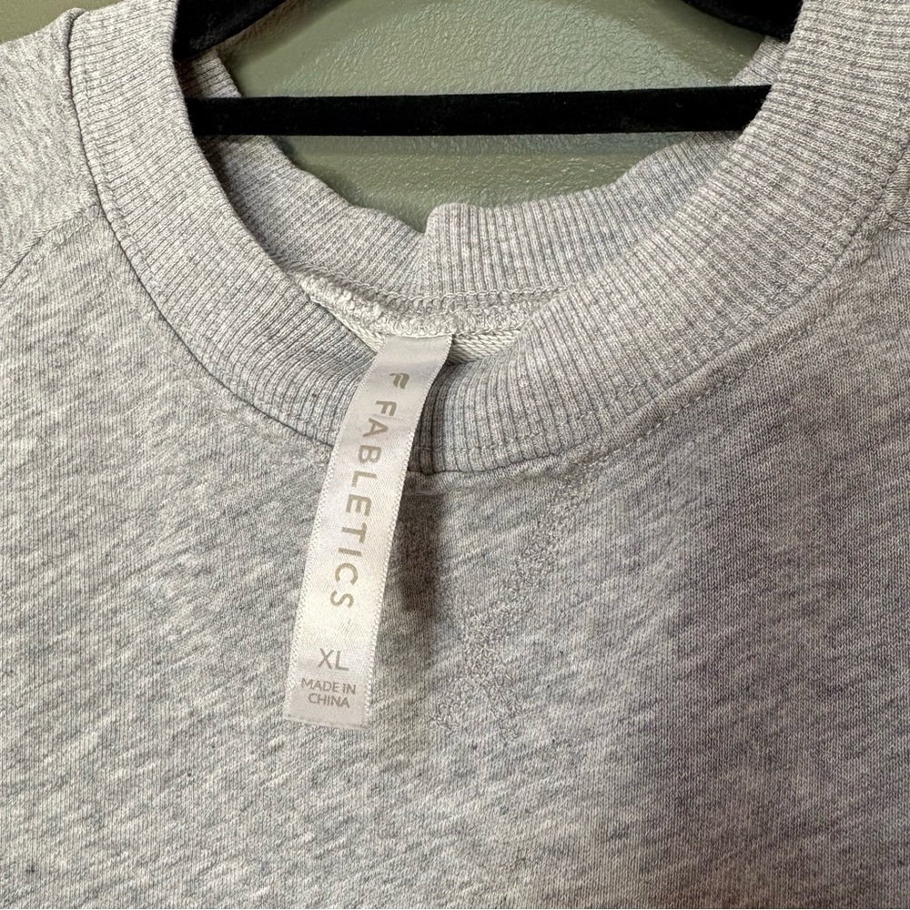 Fabletics Gray Oversized Classic Terry Pullover S… - image 6